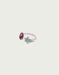 APE HEAD AND STA CRYSTAL STONE RING LADIES