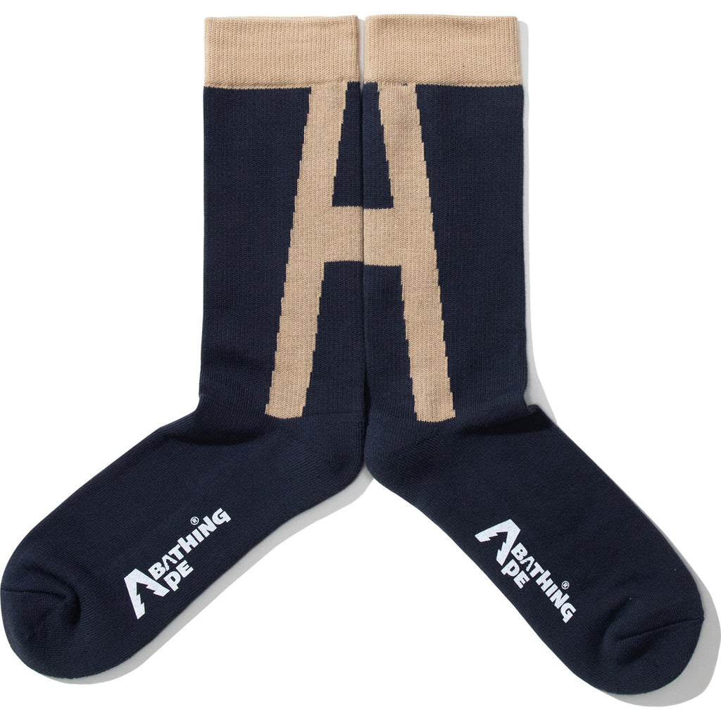 BAPE BY KAZUKI KURAISHI "A" LOGO SOCKS MENS