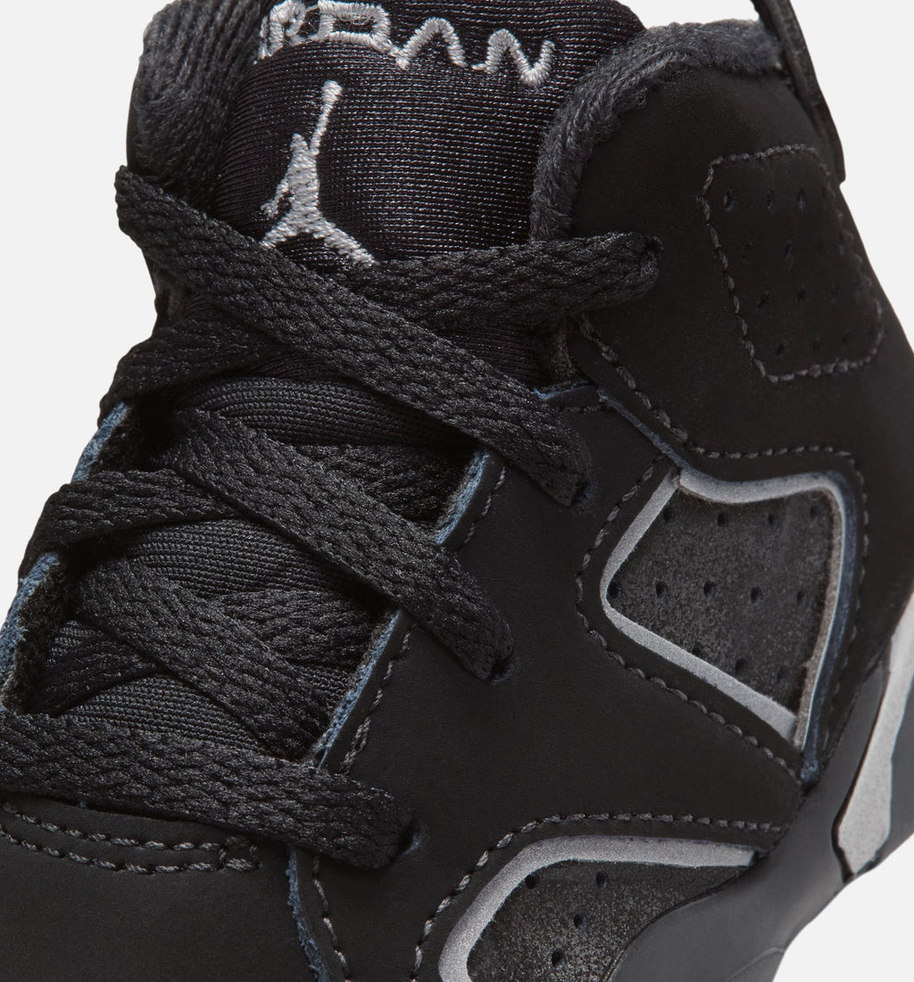 Air Jordan 6 Cap & Gown Infant & Toddler Lifestyle Shoes - Black/Reflective Silver/Black