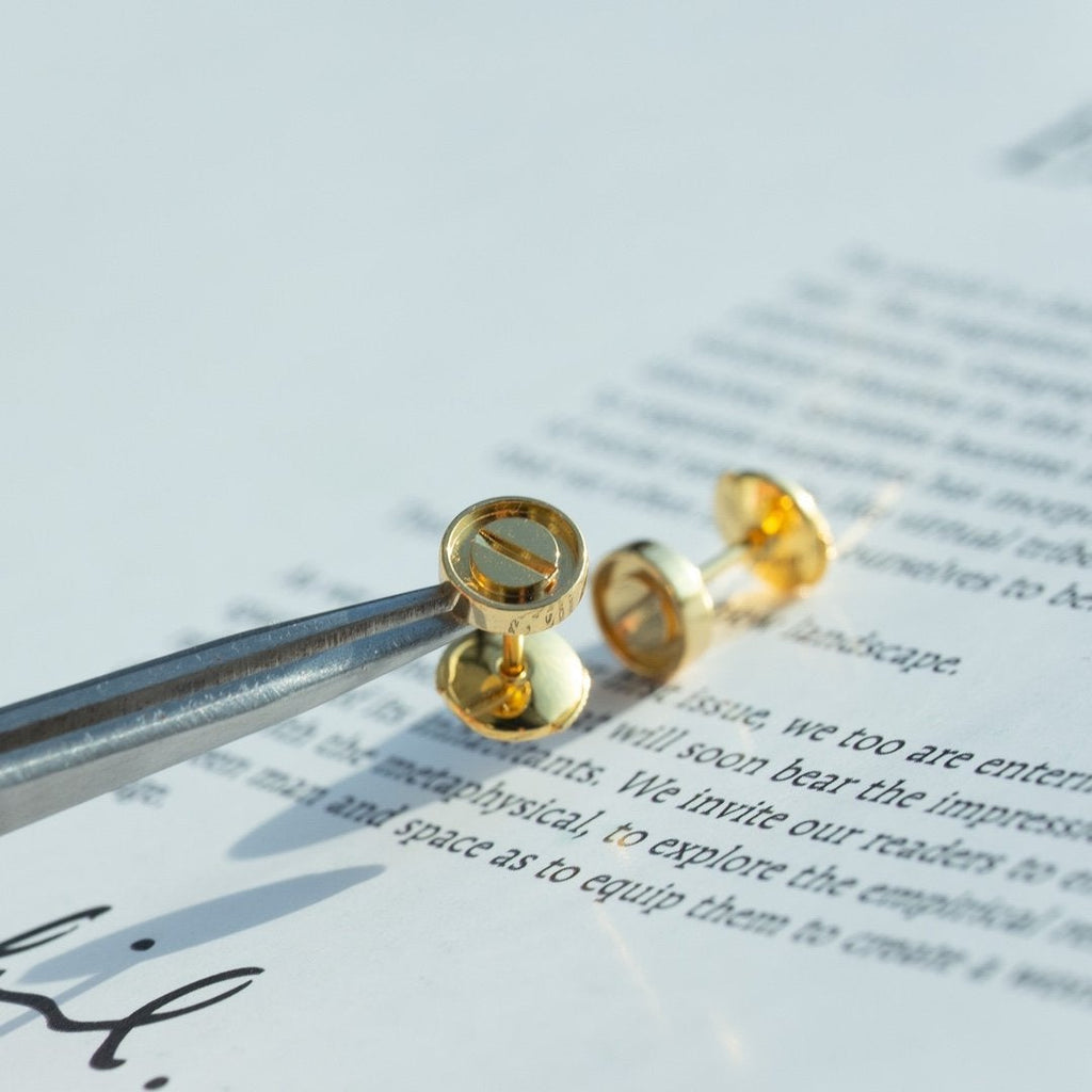 CARTIER LOVE EARRINGS GOLD 7.2MM