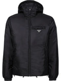 Prada Re-Nylon hooded padded coat