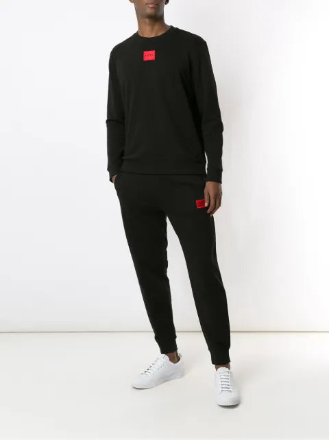 HUGO Diragol logo-patch sweatshirt