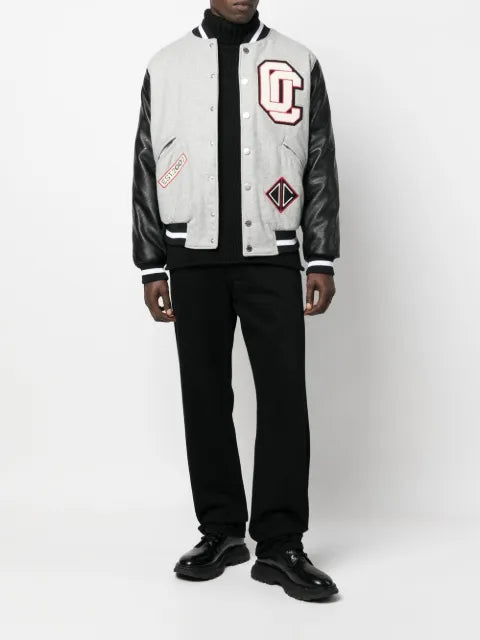 Opening Ceremony logo-embroidered varsity jacket