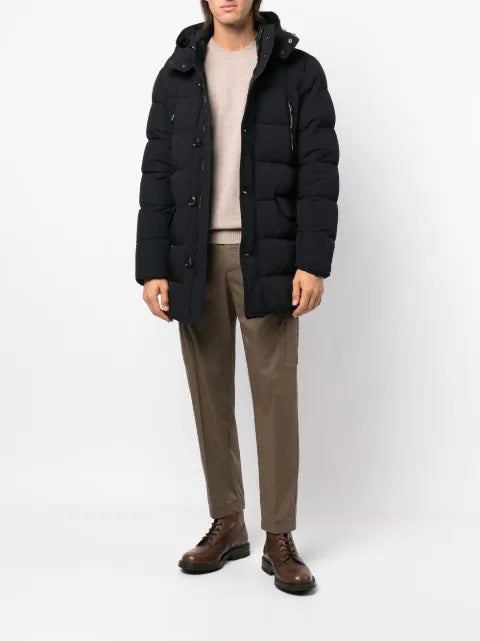 Moorer button-down padded coat