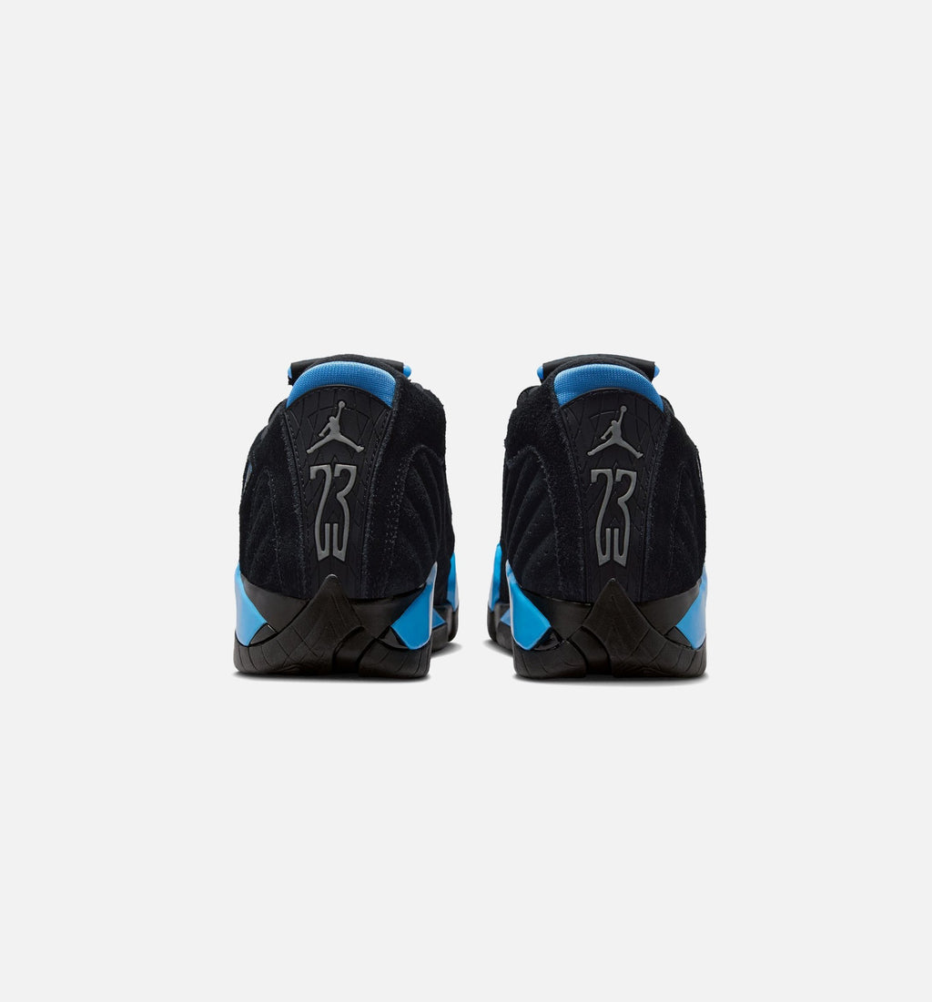 Air Jordan 14 Retro Black & University Blue Grade School Shoes - Black/White/University Blue