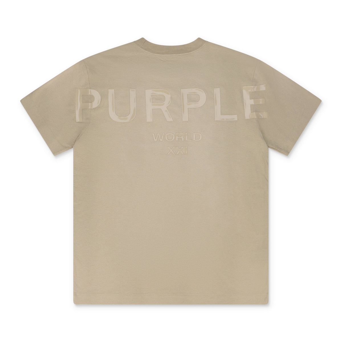 Brown Rice Textured World Wordmark T-shirt