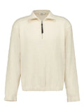 COMMAS textured zip-neck pullover