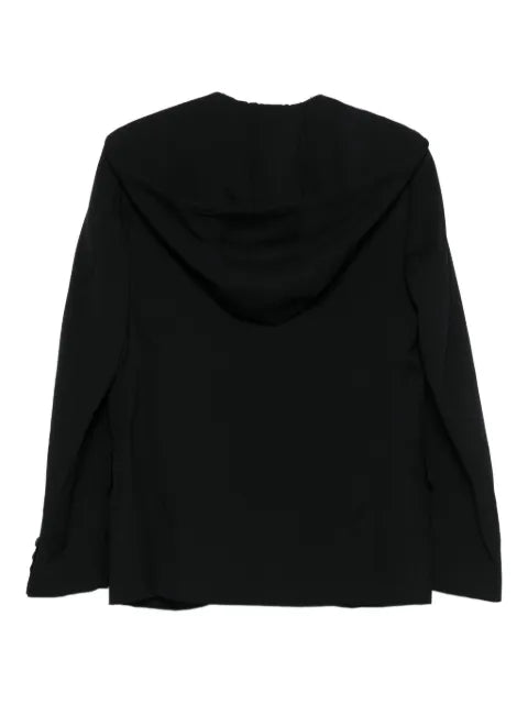 Black Comme Des Garçons hooded jacket