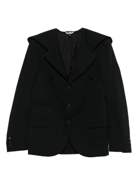 Black Comme Des Garçons hooded jacket