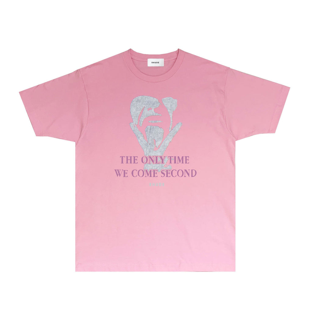 Rhude T-shirts Printed Trendy Pure Cotton