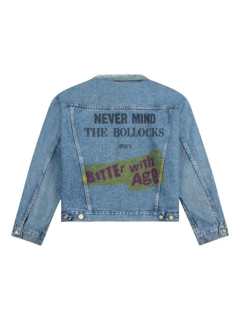 Better with Age  Brandy graphic denim jacket