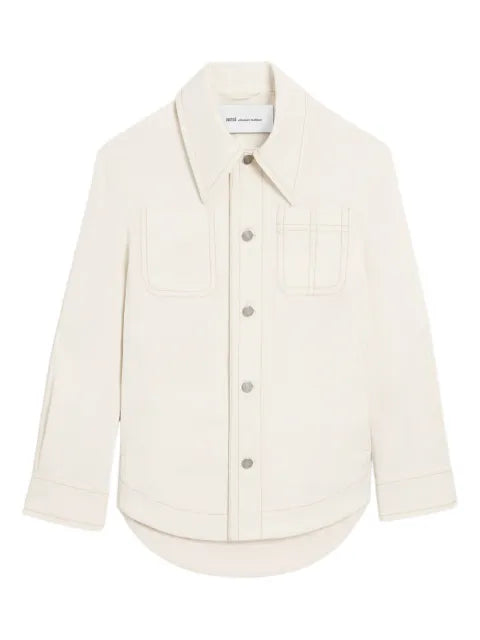 AMI Paris button-up shirt jacket