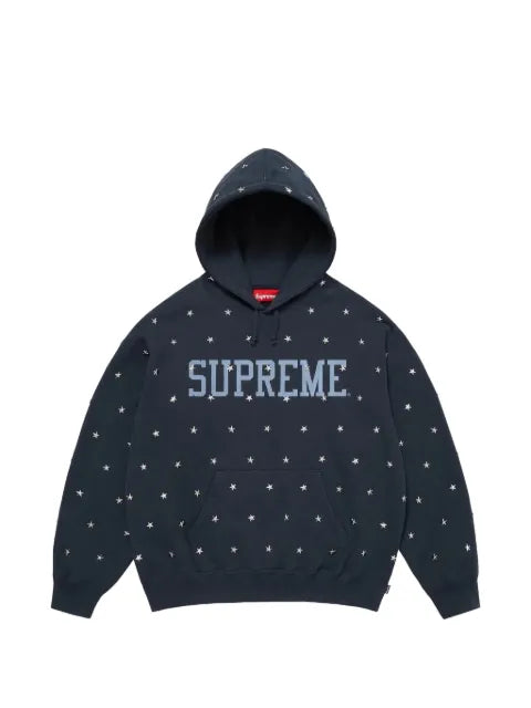 Supreme stars studded hoodie