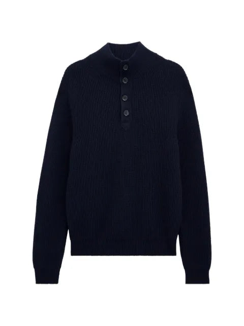 Pringle of Scotland mock-neck ribbed cashmere sweater