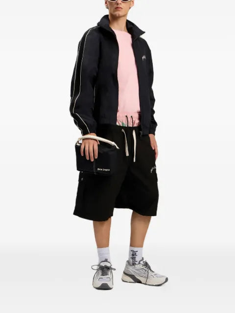 Palm Angels Curved Logo track windbreaker