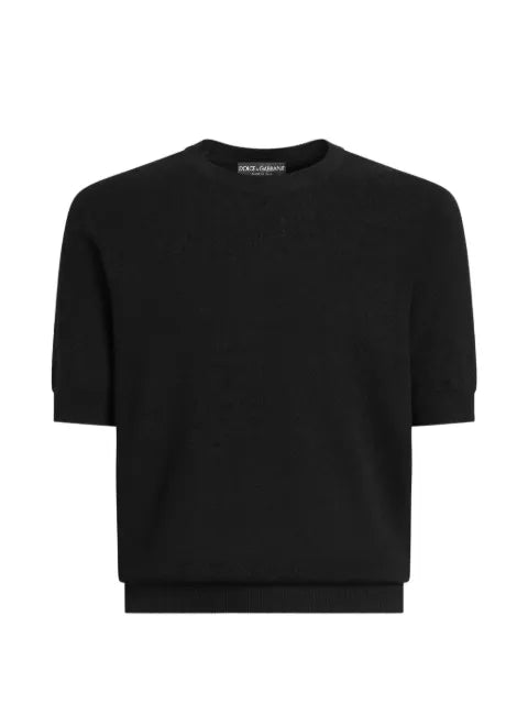 Dolce & Gabbana micro-dot stitch silk pullover