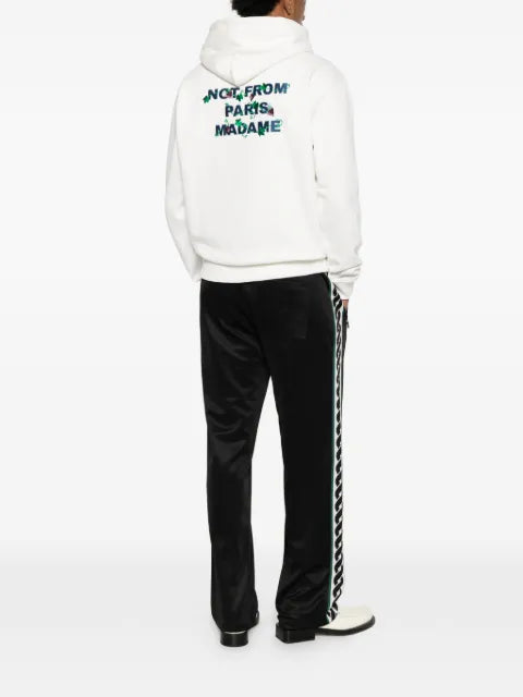 Drôle De Monsieur vine-embroidered hoodie