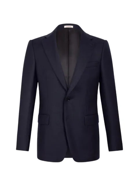 FURSAC single-breasted virgin wool-blend blazer