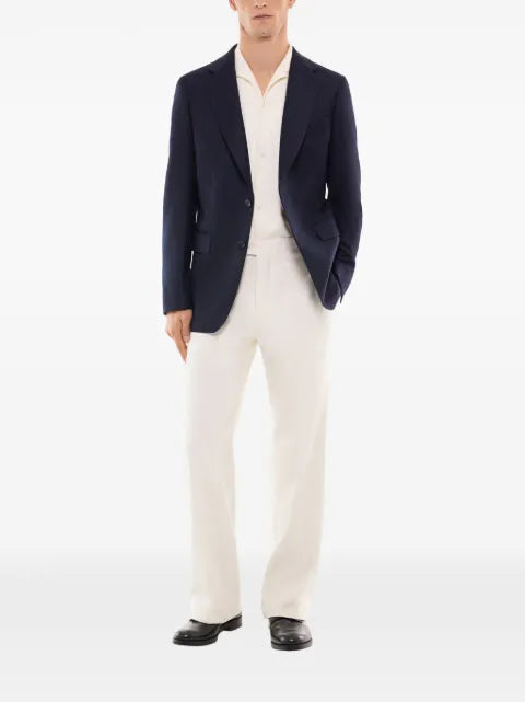 FURSAC single-breasted virgin wool-blend blazer