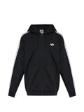 adidas three-stripe zip-up hoodie