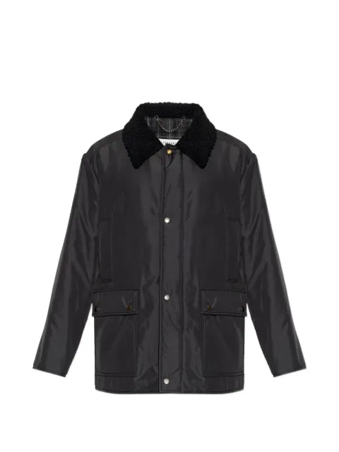 Maison Margiela shearling-collar press-stud jacket