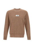 MM6 Maison Margiela contrasting-stitching Numeric-logo sweater