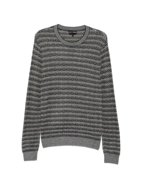 Emporio Armani horizontal-stripe sweater