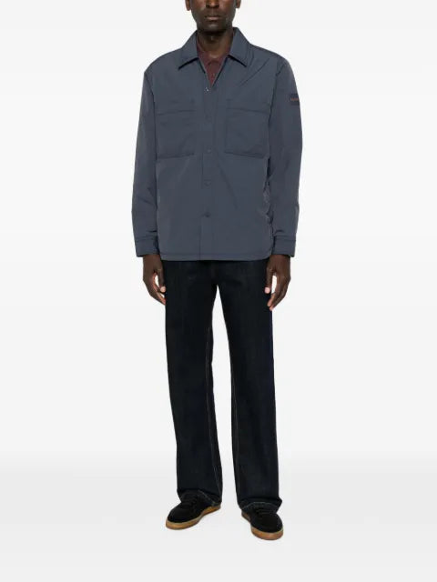 BOSS logo-patch chest-pocket jacket