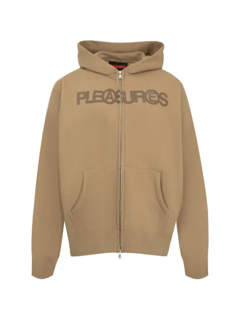 Pleasures Zine logo-print hoodie