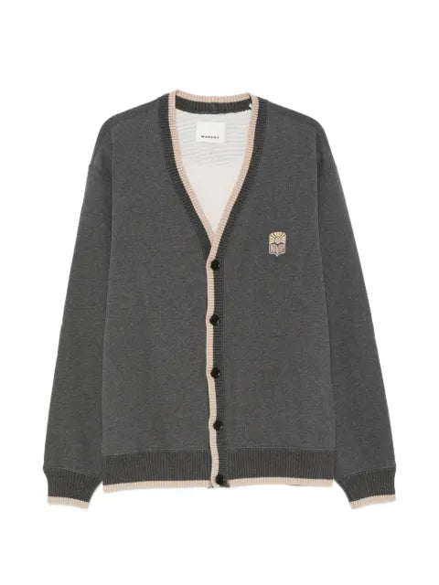 MARANT logo-patch button-up cardigan