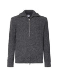Eleventy cable-knit zip-up sweater