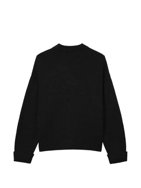 izzue logo-patch V-neck cardigan