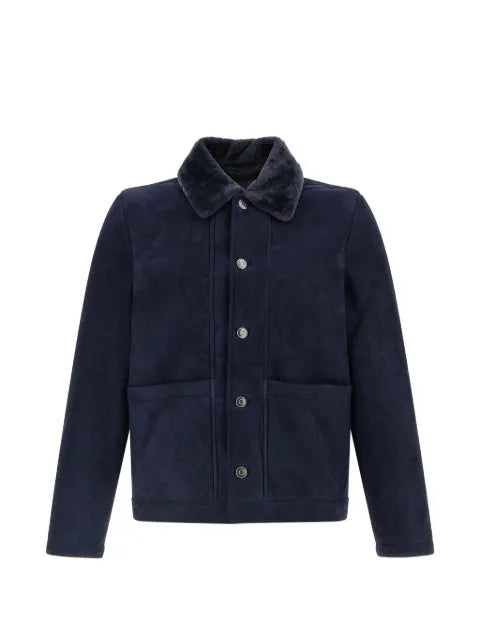 Giorgio Brato shearling-collar leather jacket
