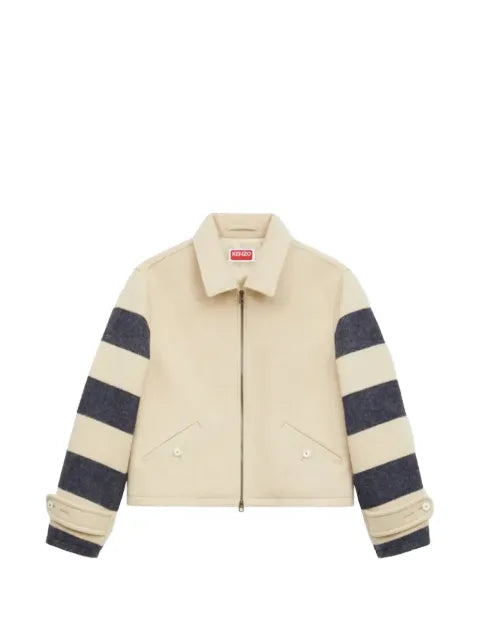 Kenzo striped-sleeve jacket