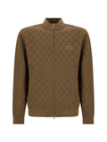 BOSS x Porsche check-pattern zip-up jacket