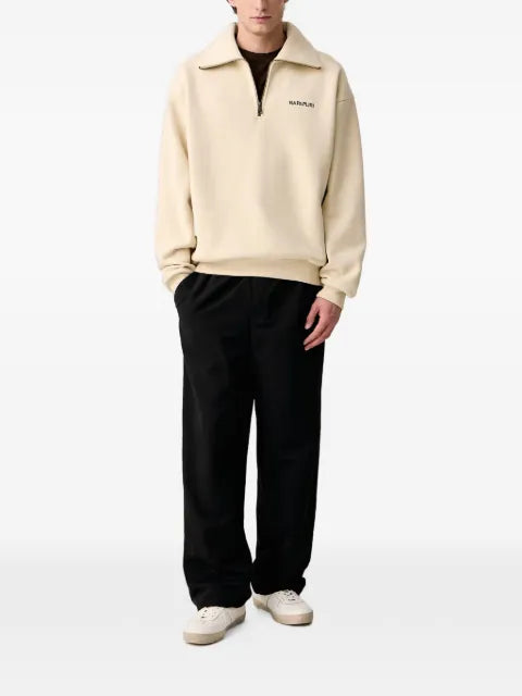 Napapijri Tenri graphic-print quarter-zip sweater