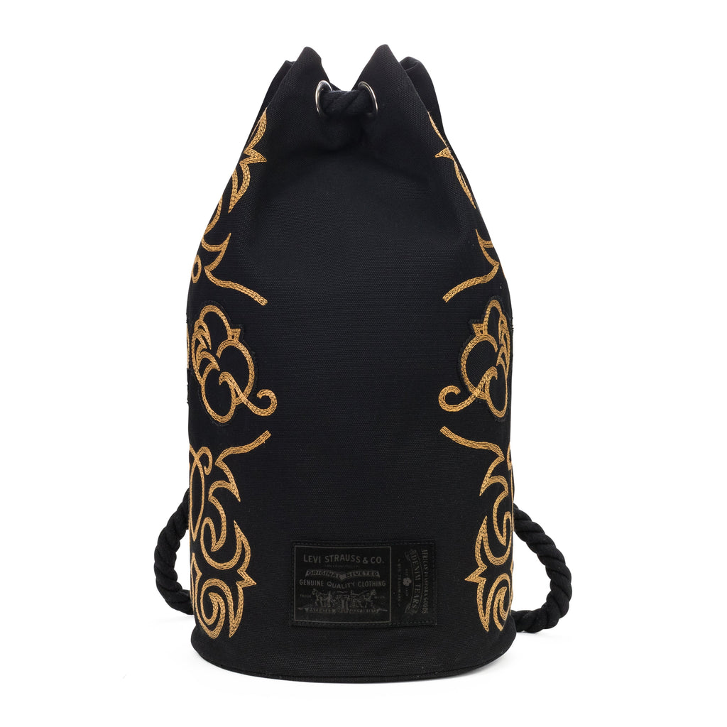Black Levi's S3 Denim Tears Rucksack Bag