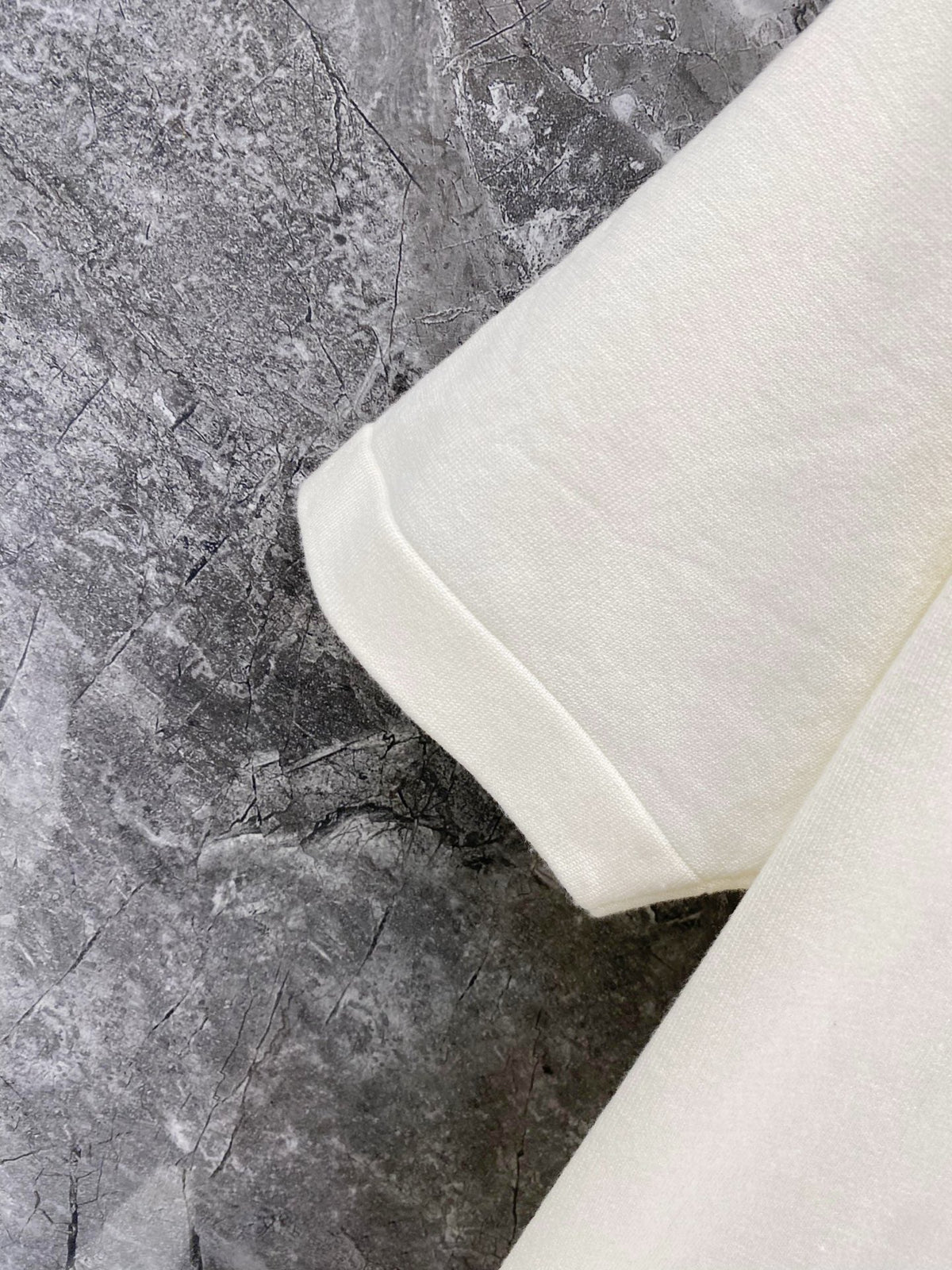 Men's Pique Knit Short‑Sleeve Polo Shirt Small Horse Embroidery Solid Cream Casual Top