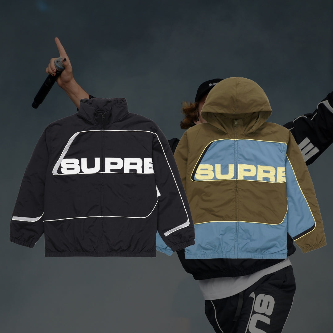 Supreme S Paneled Track Jacket