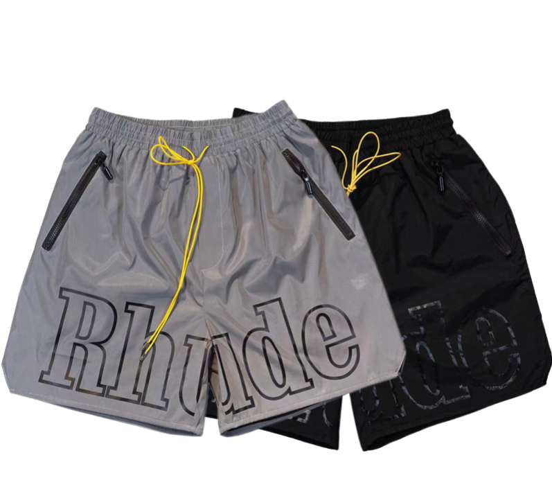 Nylon Logo Shorts – Grey & Black