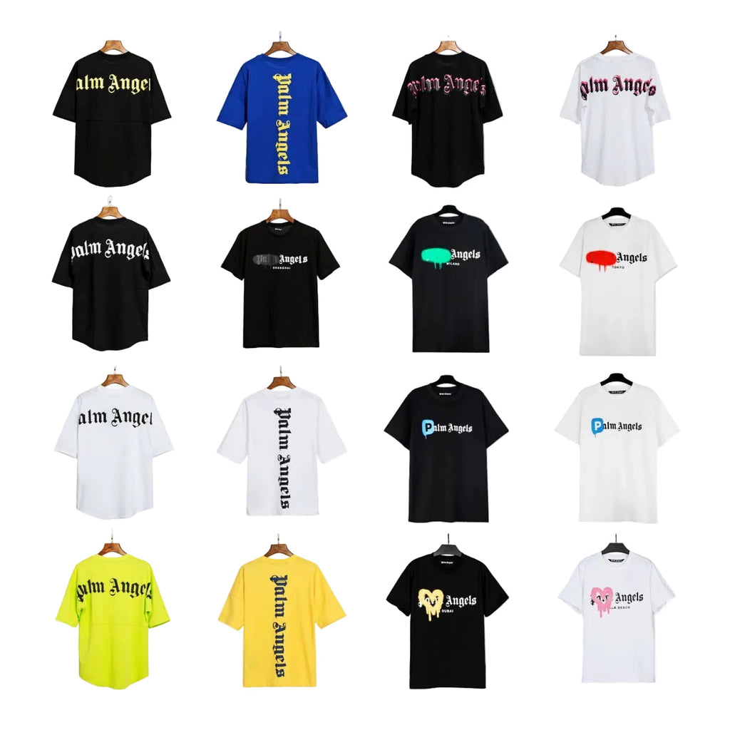 Palm Angels Teddy Bear Graphic Tee Loose Unisex Streetwear T-Shirt