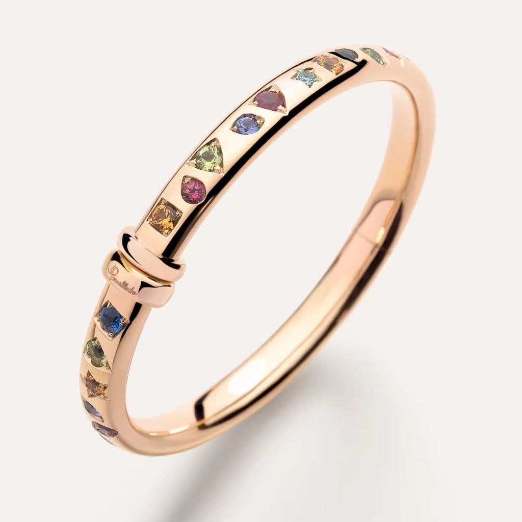 Pomellato Style Multicolor Stone Bangle