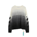Off-White Black Arrow Gradient Crewneck Knit Sweater