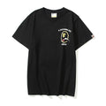 Bathing Ape T-Shirt Summer Golden Printing Plus Size Loose Short Sleeve T-shirt