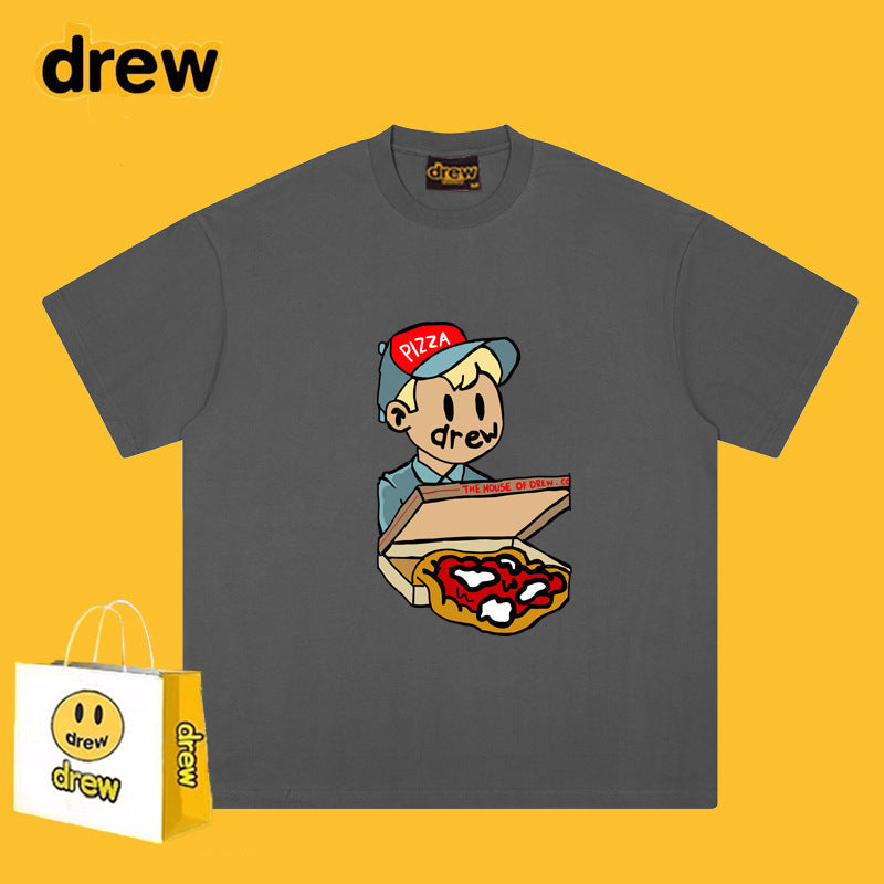 Drew T-shirts Pizza Graffiti Printing