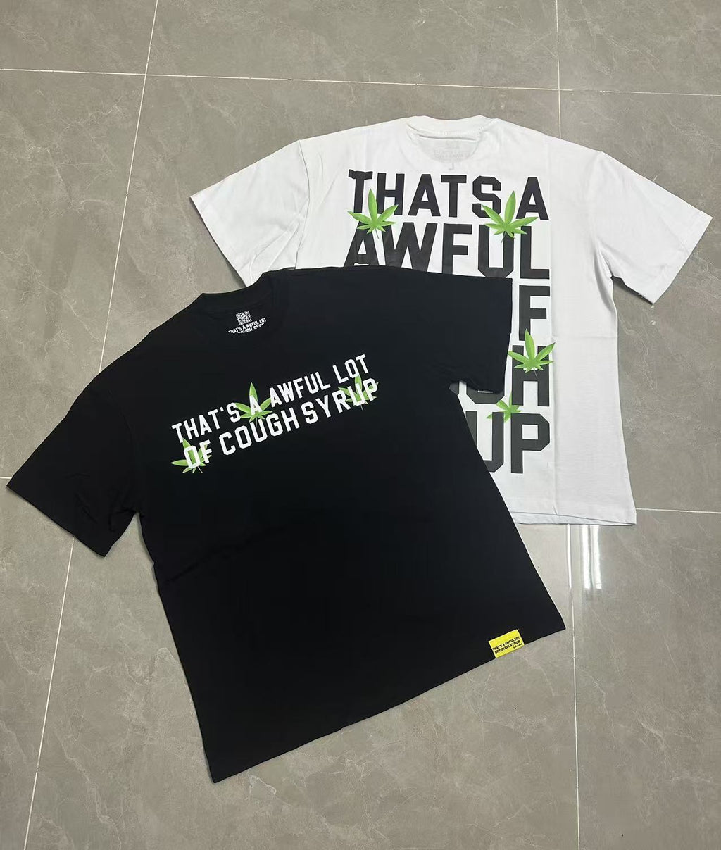 ALOCS Cough Syrup Multi‑Vintage Graphic Oversized Tee Streetwear