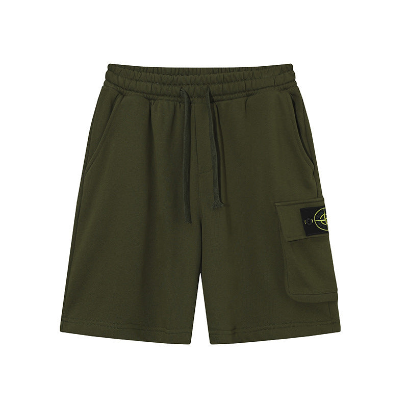 Stone Island Compass Patch Pants Men Cargo Shorts & Cotton Sweatpants