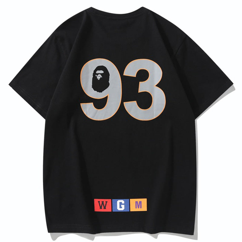 BAPE 93 Logo Men's Graphic T-Shirt - Black