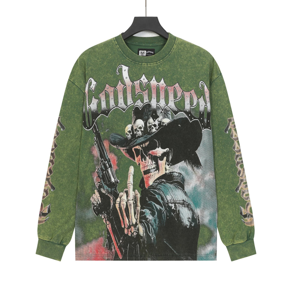Godspeed Washed Rock Graphic Long-Sleeve T-Shirt