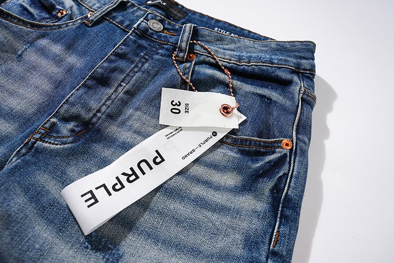 Purple Brand Blue Distressed Denim Jeans